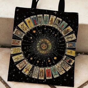 Black Tarot Card Tote Bag